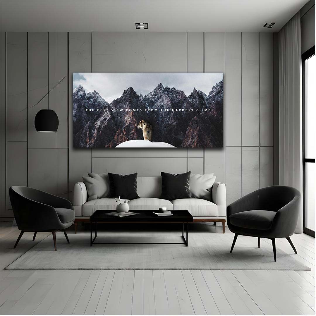 The best view comes from the hardest climb