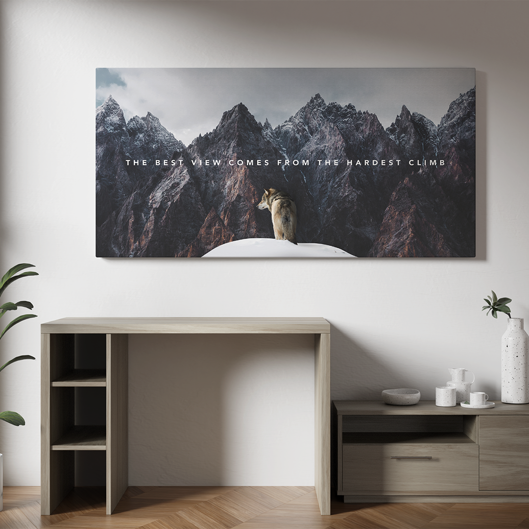 The best view comes from the hardest climb